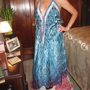 Shirl Clark beaded designer sundress